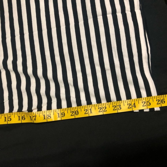 Couture Stripped Tunic/Long Top 3/4 Sleeve B/W Stripes LIKE NEW​ - Picture 5 of 5